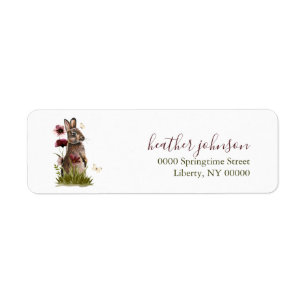 Hearthlight Notes Spring Soft Meadow Wildflower Return Address Label