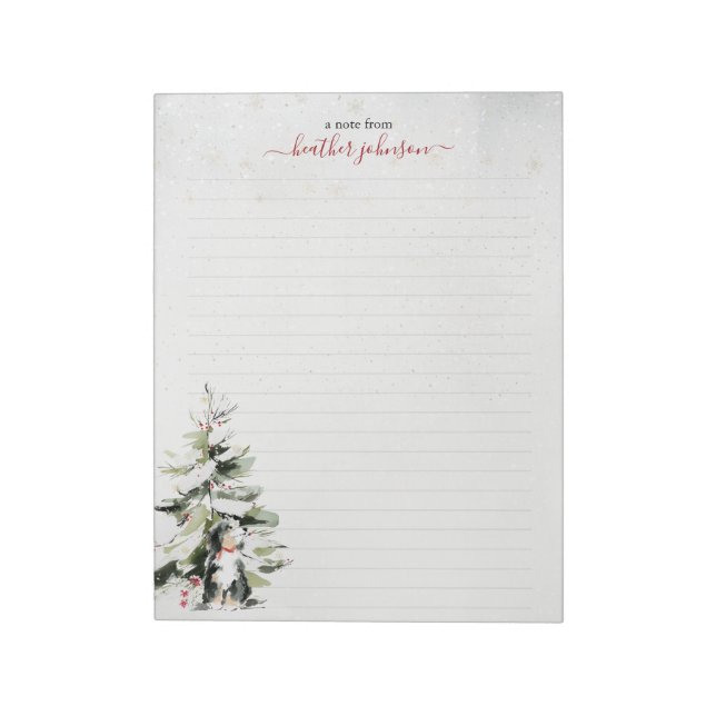 Hearthlight Notes Winter Cosy Dog Personalised (Rotated)