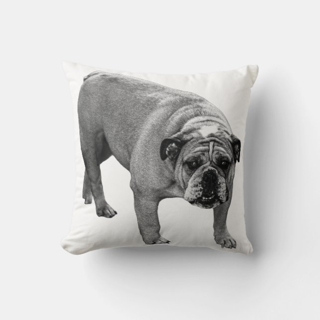 Hearthside Bulldog Pillow (Front)