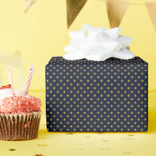Hearthside Polka Dot (Midnight Hearth Blue) Wrapping Paper