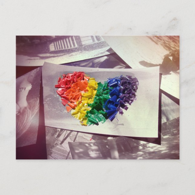 Hearthues (Crayon Love) Postcard (Front)