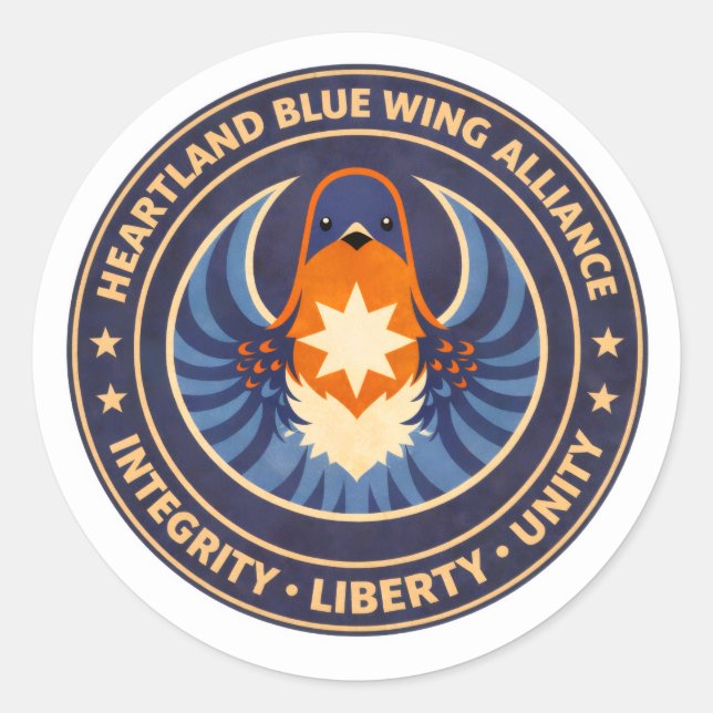 Heartland Blue Wing Alliance MissouriSticke Classic Round Sticker (Front)
