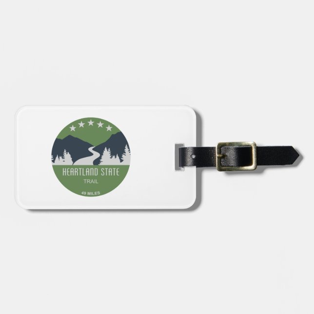 Heartland State Trail Luggage Tag (Front Horizontal)