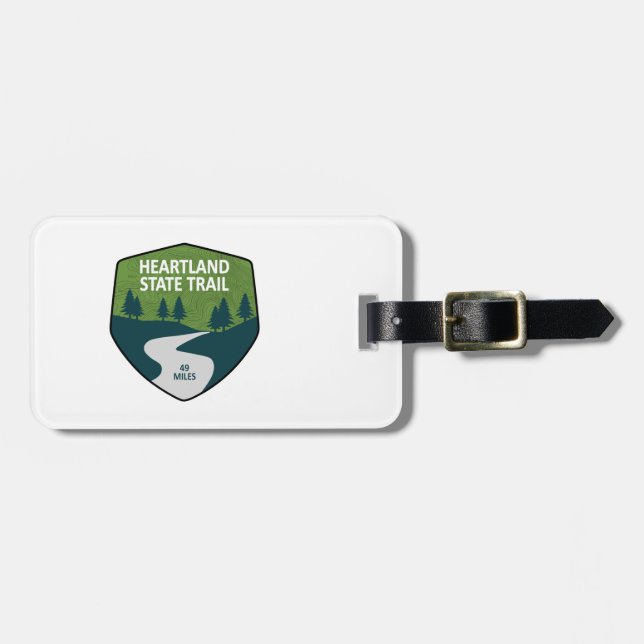 Heartland State Trail Luggage Tag (Front Horizontal)