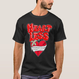 Heartless shirt, Heart broken shirt, No Love, Retr T-Shirt