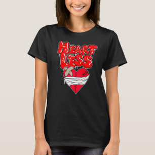Heartless shirt, Heart broken shirt, No Love, Retr T-Shirt