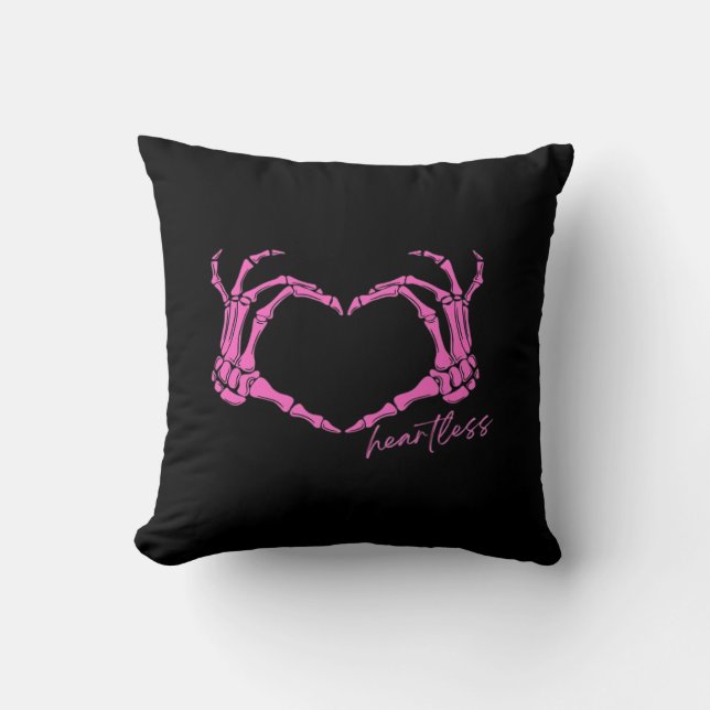 Heartless Skeleton Hands Classic Cushion (Front)