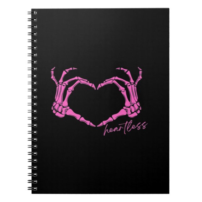 Heartless Skeleton Hands Classic Notebook (Front)
