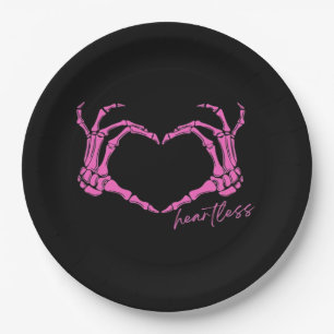 Heartless Skeleton Hands Classic Paper Plate