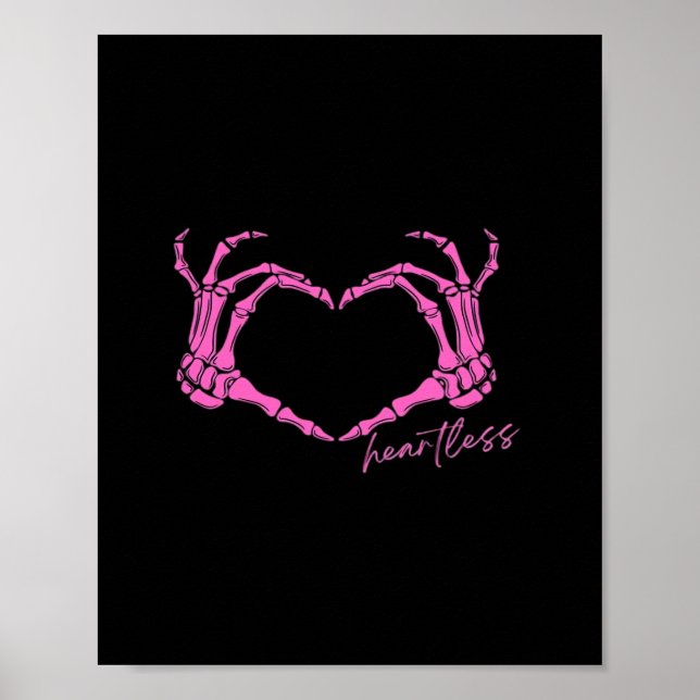 Heartless Skeleton Hands Classic Poster (Front)