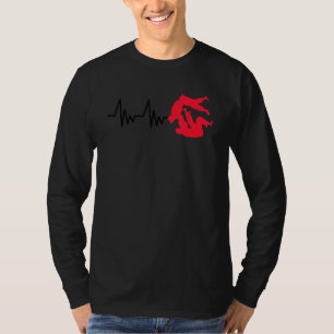 Heartline Sport Judo Martial Heart Life Line 8 T-Shirt