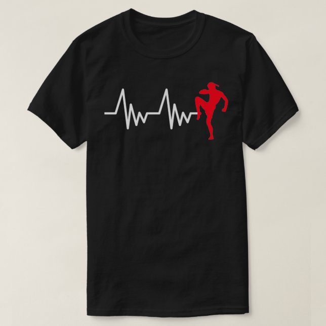 Heartline Sport Muay Thai Boing Martial Art Heart  T-Shirt (Design Front)