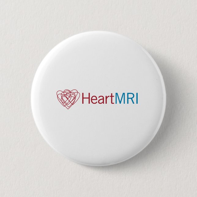 HeartMRI 6 Cm Round Badge (Front)