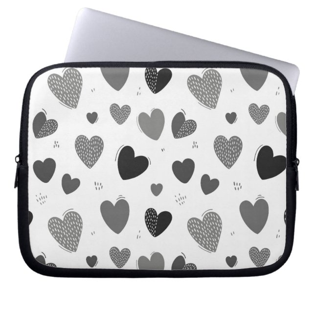 Hearts 1 laptop sleeve (Front)
