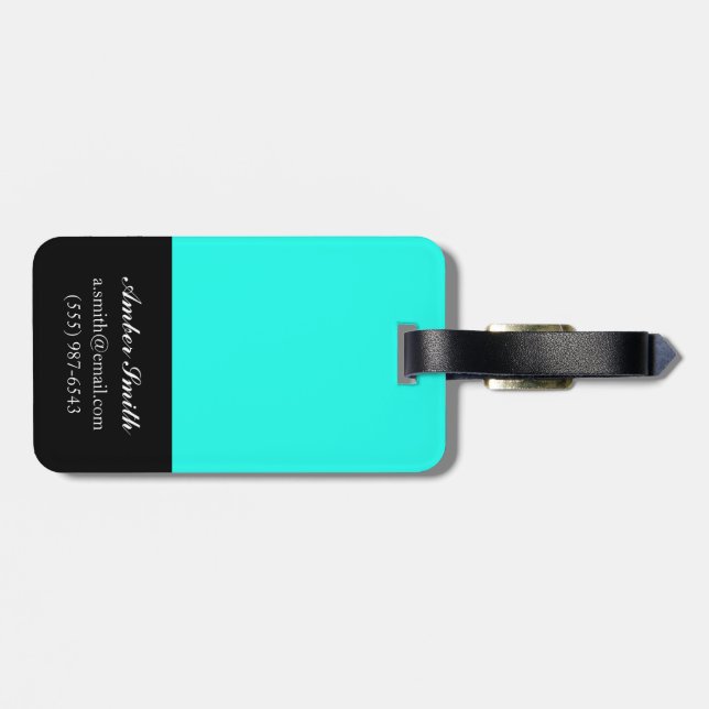 Hearts 2011 luggage tag (Back Horizontal)