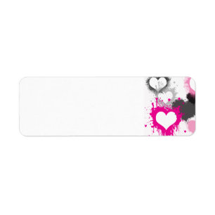 hearts-296844  hearts splatter paint love graffiti return address label