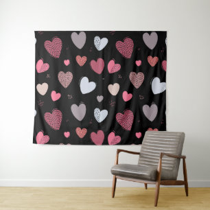 Hearts 2 tapestry
