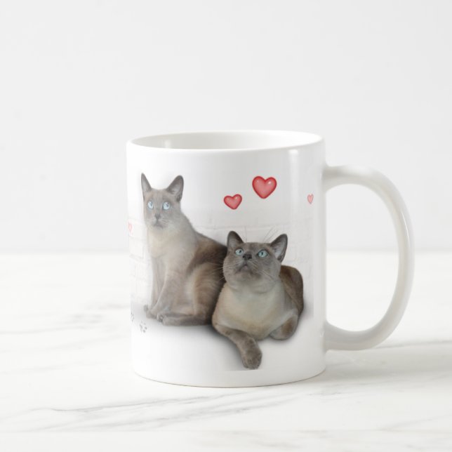 Hearts 4 Cats Coffee Mug (Right)