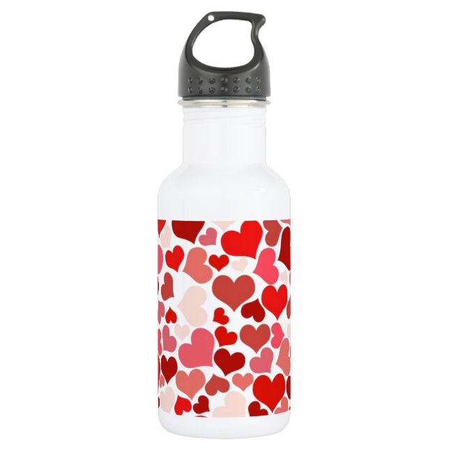 Hearts 532 Ml Water Bottle (Front)