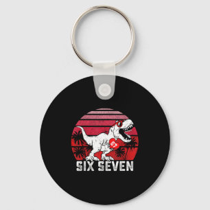 Hearts 67 Valentine’s Day 67 Meme Six Seven 6 7 T- Key Ring