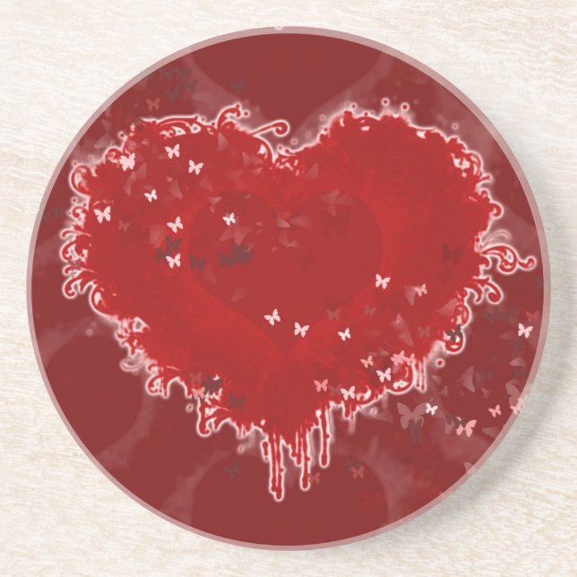 Hearts a Flutter Coaster (Front)