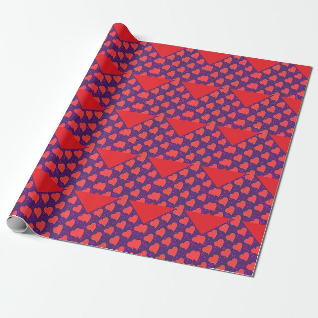 Hearts Abound  Wrapping Paper (Unrolled)