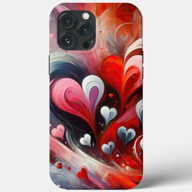 Hearts Abstract iPhone / iPad case (Back)