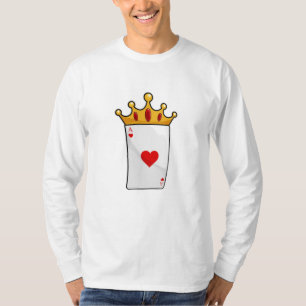 Hearts Ace with Queen Crown T-Shirt