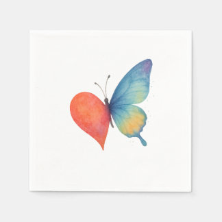 Heart's aflutter  napkin