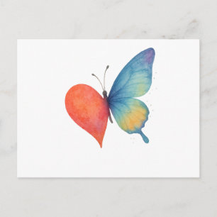 Heart's aflutter postcard