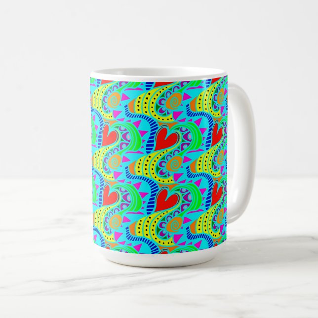 Hearts Alive Coffee Mug (Front Right)
