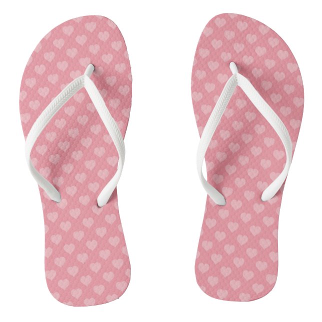 Hearts All Over Thongs (Footbed)