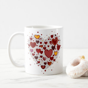 Hearts allover coffee mug
