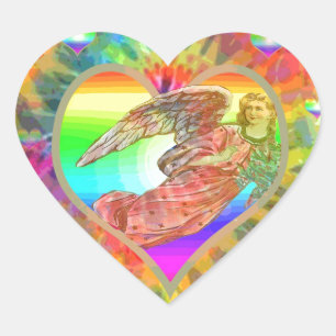Hearts and Angel Heart Sticker