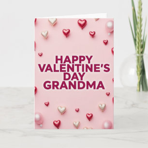 Hearts And Balloons Grandma Card