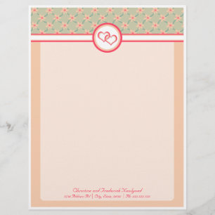 Hearts and Blossoms, letterhead