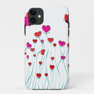 Hearts and Butterflies Valentine Love iPhone 11 Case