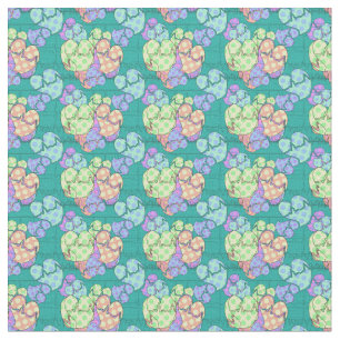 Hearts and Cardiac Rhythm Strips Fabric