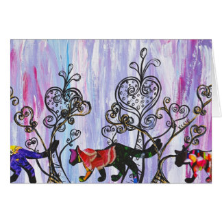 Hearts and Cats Card