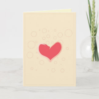 Hearts and Circles Holiday Card