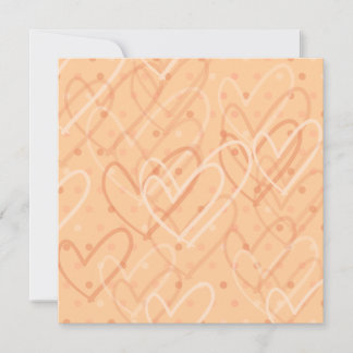 Hearts and dots background, invitation