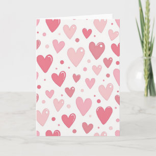 Hearts And Dots Love Card