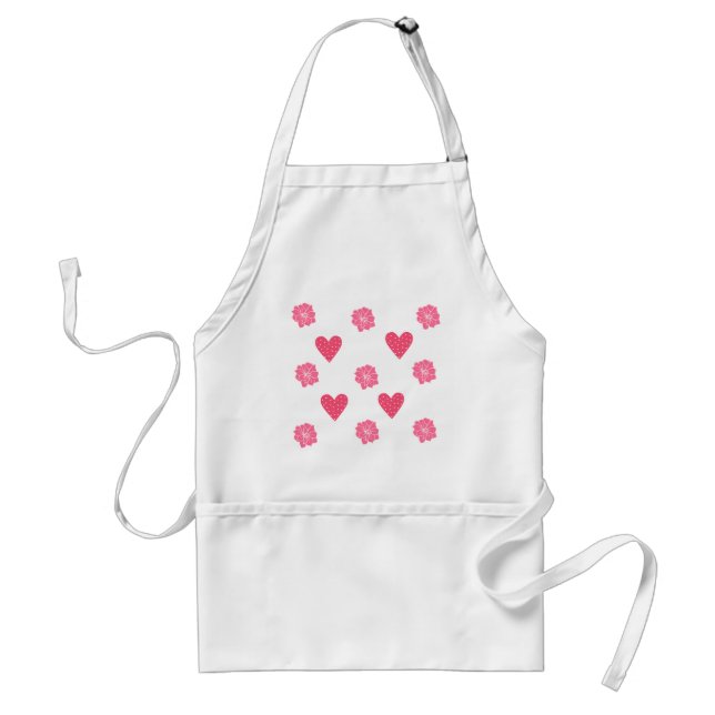 Hearts and Flowers Apron (Front)