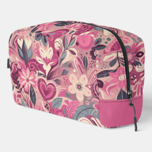 Hearts and Flowers Dopp Kit
