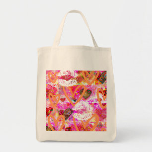 Hearts and Lips Tote Bag