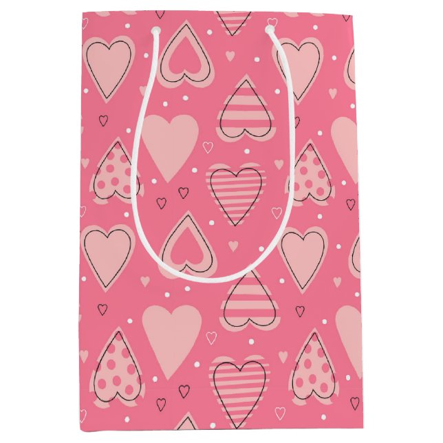 Hearts and Love Gift Bag (Front)