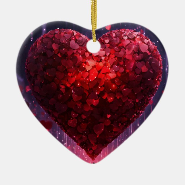 Hearts and love Ornament (Front)