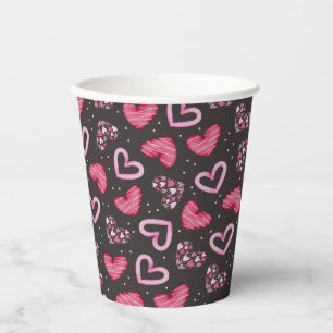 Hearts and Love Paper Cups