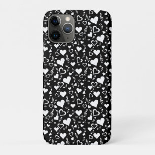 Hearts and Music Notes iPhone 11 Pro Case