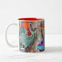 Hearts and Paisley Mug